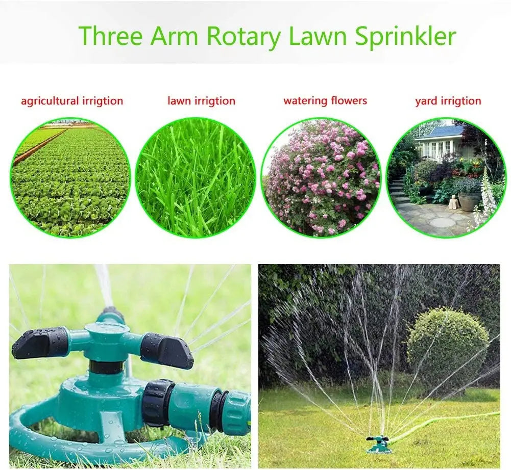 360° Rotating Garden Sprinkler – Automatic Lawn Irrigation Nozzle