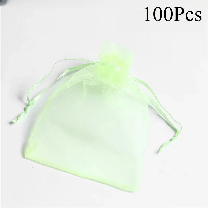 100pcs Plant Protection Mesh Bags — Organza Netting for Fruit, Vegetables & Flowers (Anti-Bird)
